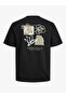 Men Black Graphic Cotton Crew Neck T-Shirt - 10