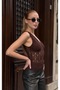 Women's Lace Semi-Transparent Blouse - 3