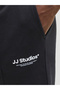 Men Black Pintuck Detail Sweat Shorts - 14