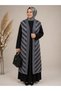 Women's Standard Long Hijab Vest with Sequin Details, Mother's Vest