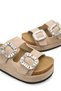 Selene Aria Women's Double Buckle Slippers 0012707 Beige - 2