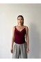 Women's Strappy Lace Detailed Cashmere Blend Blouse Undershirt - 7