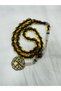 Copper Colored Fire Amber Rosary - 4