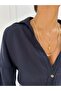 Women's Oversize Wide Collar Trendy Shirt - 3