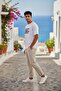 Printed Slim Fit White 100% Cotton T-Shirt M1613581-620 - 2
