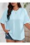 Women's Oversize Basic T-Shirt 100% Cotton Loose Comfortable Fit Crew Neck - 4