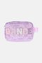 Kids Girl Quilted Makeup Pouch, Lavender