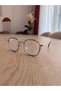 Aura Oval 47 Ekartman Metal Transparent Women Men Unisex Blue Light Protection Screen Glasses Eyewear - 4