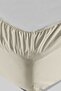Lisa Elastic Fitted Stone Color Single Pillow Bed Sheet Set - 3