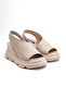 Mnr 2547 Open Ankle Wedge Heeled Sandals