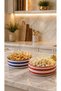 Modern Rhythm Series 3 Colors Set of 3 Serving Presentation Bowls Ceramic 14 cm Presentation Bowls - 4