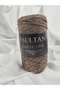 Silvery Gold Dark Brown Macrame 4 Hand Knitting Yarn (1 Piece) - Color: 2200