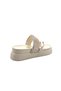 Stone Detailed, Flexible and Lightweight Design, Beige Color Flip-Flop Women's Slippers - 4