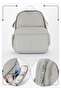 Luxury Gray Large Size 1St Class Thermal Multi-Pocket Mother Baby Care Bag