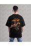One Piece Ace Anime Printed Oversize Unisex T-Shirt Fire Fist Design Streetwear - 3