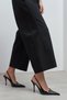 Gloria Black Patent Leather Belt Detail Pointed Toe Women's Heeled Shoes - 3