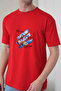 Men's Sun Mountain Nature Printed Round Neck Red T-Shirt - 3