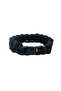 Clip-On Black Paracord Bracelet – Flat M2 - Survival Bracelet