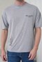 Men's the Wisdom Written Minimalist Modern Typography Printed Round Neck Gray T-Shirt - 3