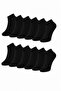 White Bootie Socks 12 Pairs Economic Package - High Quality Flexible Daily Use