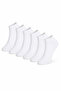 White Bootie Socks 6 Pairs Economic Package - Premium Quality Flexible - Anti-Sweat