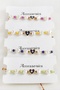 Gldisptm Heart Bead Pearl Macrame Rope Bracelet - (13907) Pink