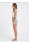Fi̇ti̇lli̇ Shorts Single Jersey Top Basic Pajama Set - 3