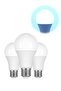 3 عبوات من مصابيح LED E27 بقوة 9 واط و6500 كلفن باللون الأبيض البارد - إضاءة ساطعة موفرة للطاقة