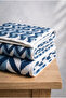 Set of 2 100% Cotton Hand & Face Towels |   50X70 cm |   Geometric Patterned Towel Set - 3