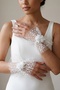 Rosmira Dot White Tulle Bracelet – Elegant Polka Dot Bridal and Wedding Accessory with Floral Detail - 2