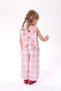Peach print button-down top and bottom set - 3