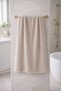 100% Cotton Bath Towel 100X180 Luxury Shower Towel in Beige Color - 4