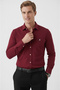 Burgundy Modal Fabric Comfortable Fit Embroidered Men's Shirt 2602630 - 2