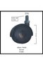M10 (3/8) Screw-In Furniture Wheel, 50 mm (4 Pieces), Office Chair, Cabinet, Shelf, 360 Degree Rotation - 4