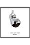 M10 (3/8) Screw-On Ball Caster (4 Pieces), Office Chair, Cabinet, Shelf, 360 Degree Swivel - 5