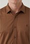 Coffee-Colored Wrinkle-Free Easy-Iron Lycra Men's Shirt – Comfortable Fit New Season 2602610 - 7