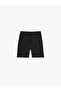 Regular Fit Pocket Bermuda Shorts with Belted Waist - 3