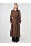 100% Lyocell Hooded Detailed Giy Çık Chocolate - 2