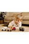 Montessori Silicone & Wooden Car Set