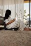 انسي وسادة مقعد من إسفنج الذاكرة مع دعم للظهر - 4