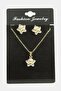 Gldisptm Flower Zircon Stone Set Necklace - (80329) Silver Color - 2