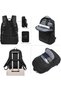 9847 Travel Laptop Backpack, 15.6 Inch USB Charging Laptop Bag, Water-Resistant Oxford Business Backpack for Work, School & Travel Black - 3