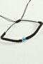 سوار من خرز العين الشريرة من GLDISPTM مصنوع من خيط المكرامية (84547) - أسود