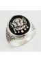 Gldisptm Ottoman Metal Men's (94011) Ring-Silver Color