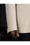 Italian Style Slim Fit Quilted Roll-Down Collar Pocket Jacket Beige T15122 - 5
