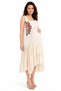 Women's Ecru Embroidered Maternity Dress Sleeveless Summer Bohemian Comfortable Cut Dress - 2