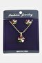 Gldisptm Daisy Zircon Stone (91239) Set Necklace-Green