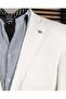 Italian Style Slim Fit Mono Collar Men's Jacket Ecru T13791 - 3