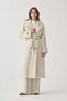 Stone-Windbreaker Detail Trench Coat