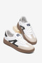 Women's White Smoked Comfortable Fit Rubber Sole Lace-Up Sneaker - 4